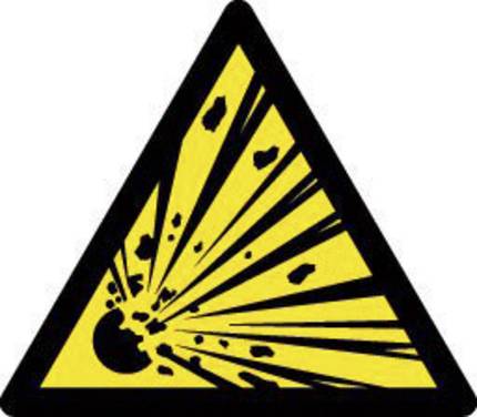 Warnschild Warnung vor explosionsgefährlichen Stoffen      1 St.