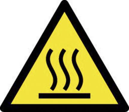 Warnschild Warnung vor heißer Oberfläche      10 St.