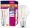Glühlampe in Verpackung. Marke: Osram. LED, 6,5W = 60W, Lichtstärke: 806 lm, E27, kaltweiß. Energieeffizienzklasse: E.