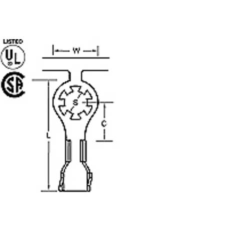 Molex 19084-0007 Ringkabelschuh 1 St. Tape on Full reel