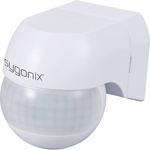 Sygonix SY-6733024 Wand, Oberflächenmontage PIR-Bewegungsmelder 360 °, 180 ° Relais Weiß IP44