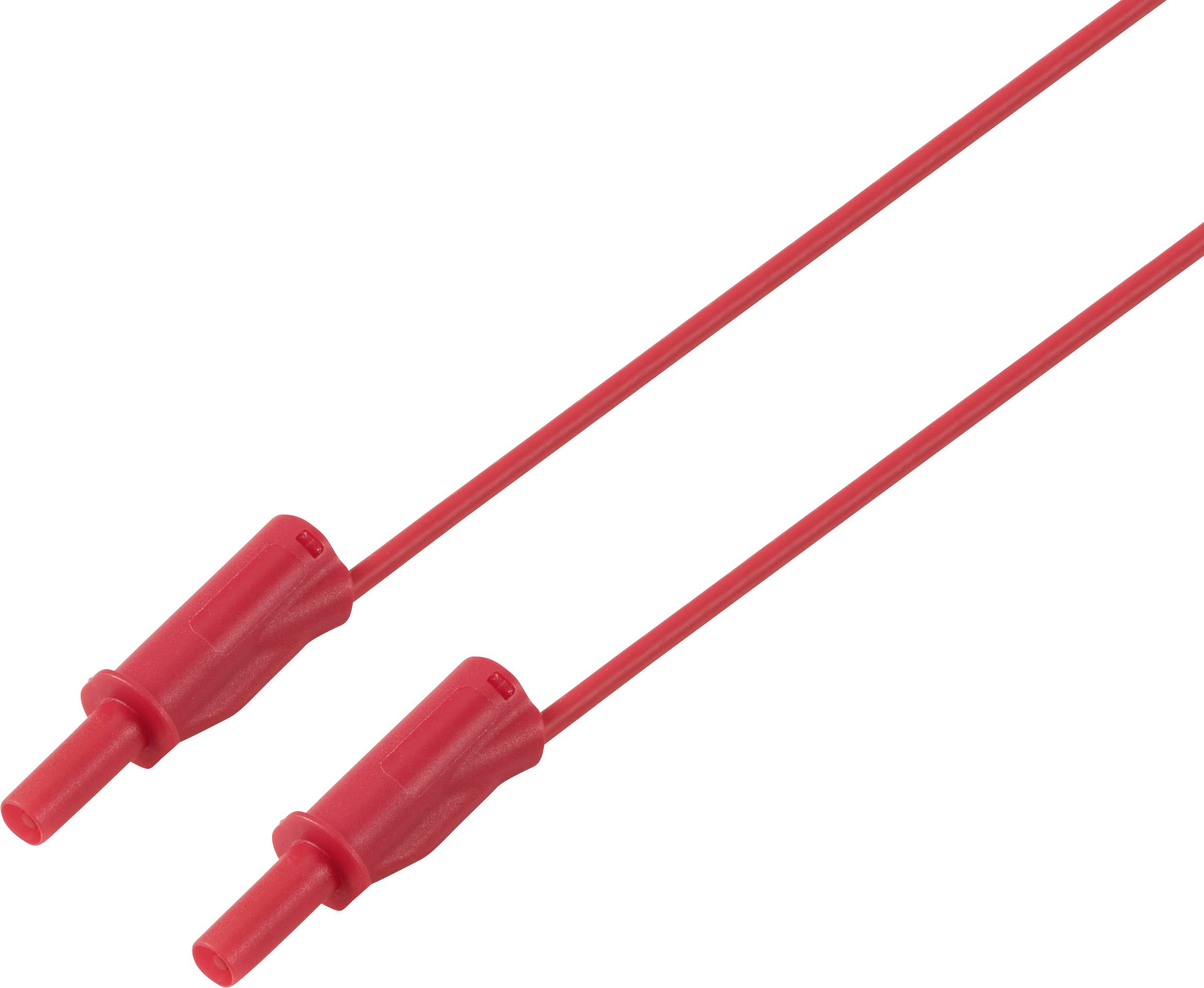 VOLTCRAFT MSB-532 Messleitung 4mm 1 m rot 2,5mm² CAT IV 600V 32 A