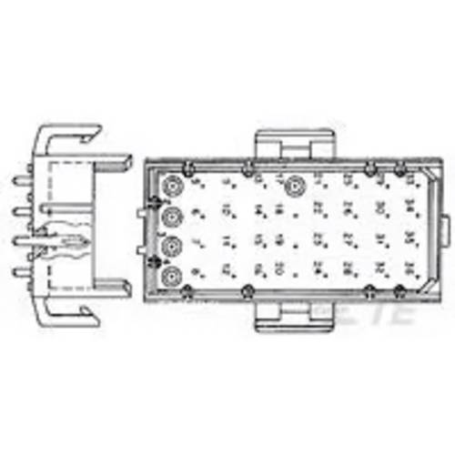 TE Connectivity Leiterplattensteckverbinder 2-640497-4 1 St. Bulk