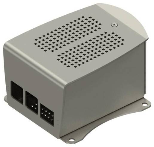 Fischer Elektronik SBC-Gehäuse Passend für (Entwicklungskits): Raspberry Pi® mit Befestigungslaschen Aluminium (eloxiert...