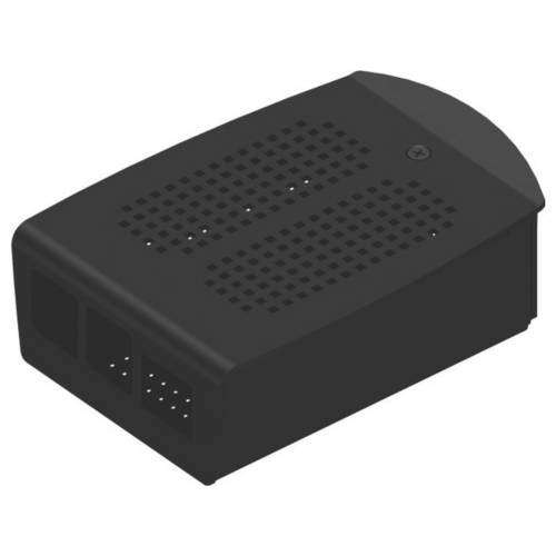Fischer Elektronik SBC-Gehäuse Passend für (Entwicklungskits): Raspberry Pi® Schwarz (eloxiert)