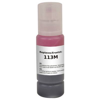 Eine Flasche mit der Aufschrift 'Replaces/Ersetzt: 113M' mit Sicherheitshinweisen auf Deutsch und Englisch über das Aufbewahren außerhalb der Reichweite von Kindern.