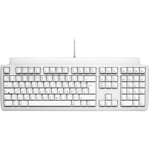 Matias FK302-DE Tactile Pro USB Tastatur Deutsch, QWERTZ, Mac Weiß USB-Hub, Abnehmbares Kabel