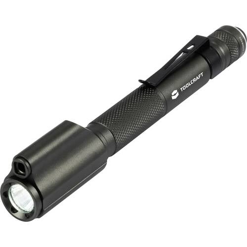 TOOLCRAFT Penlight mit roter Laserpointer mit Gürtelclip batteriebetrieben 150 lm 1.16 h 57 g