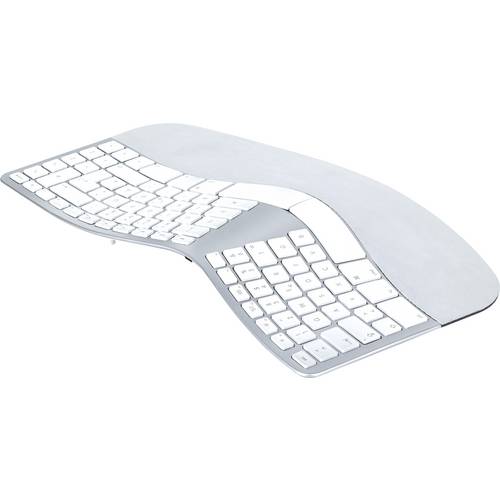 Matias FK413D-DE Sculpted Ergonomic Rechargeable Keyboard for Mac Kabellos Tastatur Deutsch, QWERTZ, Mac Silber Ergonomi...