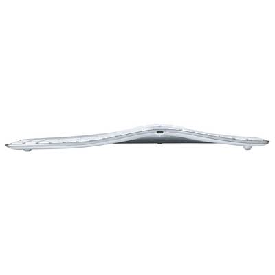 Matias FK413D-DE Sculpted Ergonomic Rechargeable Keyboard for Mac Kabellos Tastatur Deutsch, QWERTZ, Mac Silber Ergonomi-4