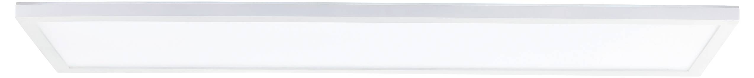 Rechteckige LED-Deckenleuchte mit einem schlichten, modernen Design, passend für Innenräume wie Büros oder Wohnzimmer.