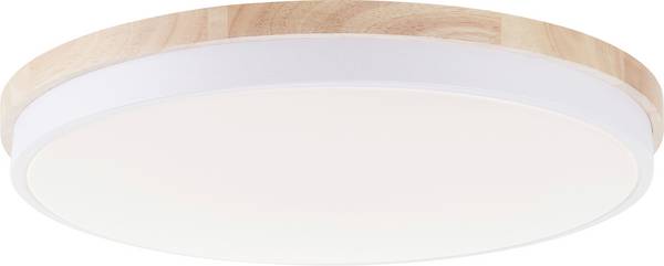 Brilliant G80846/75 Baarlo LED-Deckenleuchte LED LED fest eingebaut  36 W Weiß (matt), Holz