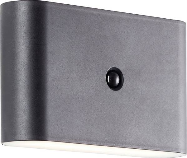 Brilliant Xino G80605/06 LED-Außenwandleuchte mit Bewegungsmelder LED LED fest eingebaut 34 W Schwarz
