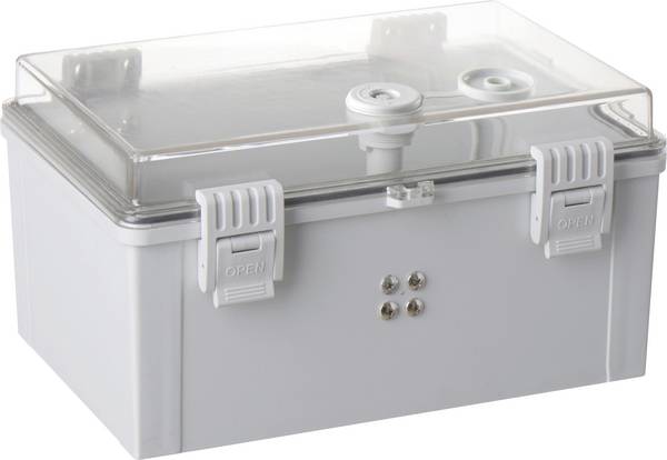 TRU COMPONENTS TC-PSC-20x30x16 Schaltschrank 200 x 300 x 160 ABS, Polycarbonat Hellgrau 1 St.