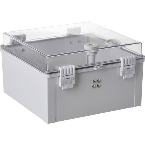 TRU COMPONENTS TC-PSC-30x30x18 Schaltschrank 300 x 300 x 180 ABS, Polycarbonat Hellgrau 1 St.