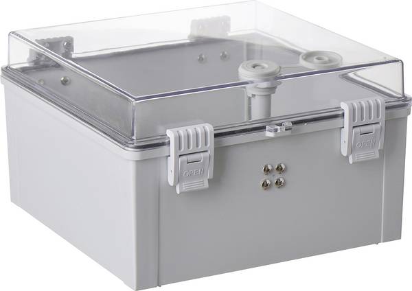TRU COMPONENTS TC-PSC-30x30x18 Schaltschrank 300 x 300 x 180 ABS, Polycarbonat Hellgrau 1 St.