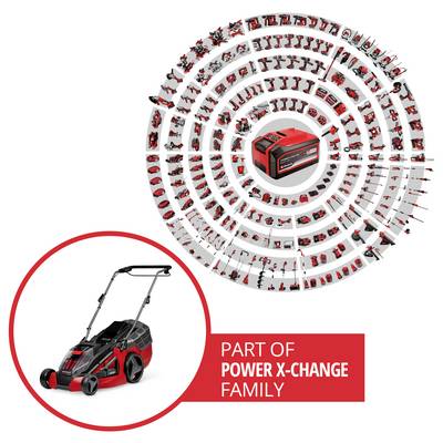 Einhell Power X-Change GE-CM 43 Li M Kit (2x4,0Ah) Akku Akku-Rasenmäher inkl. Ladegerät, inkl. 2. Akku 36 V Schnittbreit-2