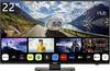 Reflexion LDDX22iBT_B LCD-TV 55 cm 22 Zoll EEK E (A - G) DVB-T2, DVB-C, DVB-S2, Full HD, Smart TV, WLAN, DVD-Player, CI+ Schwarz