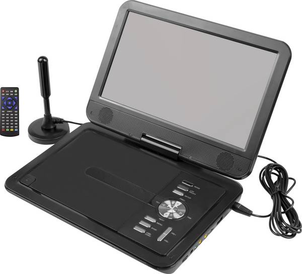 Reflexion DVD1025 Tragbarer TV mit DVD-Player 25.6 cm 10.1 Zoll EEK: E (A - G) Akkubetrieb