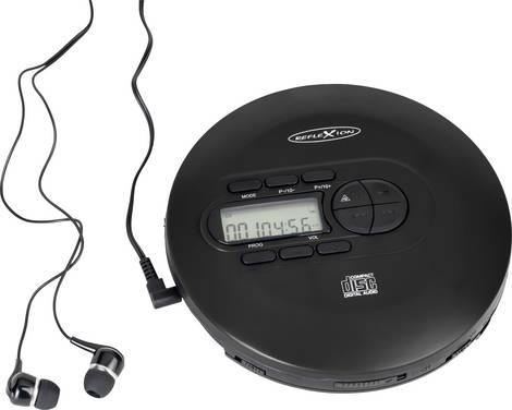 Reflexion PCD520MF/BK Tragbarer CD-Player CD, CD-R, CD-RW, MP3  Schwarz