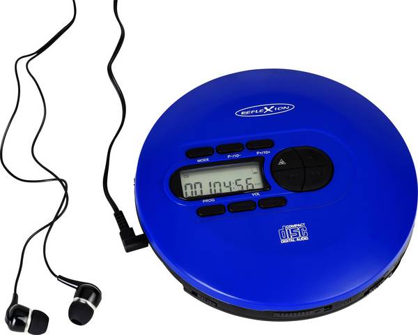 Reflexion PCD520MF/BL Tragbarer CD-Player CD, CD-R, CD-RW, MP3  Blau