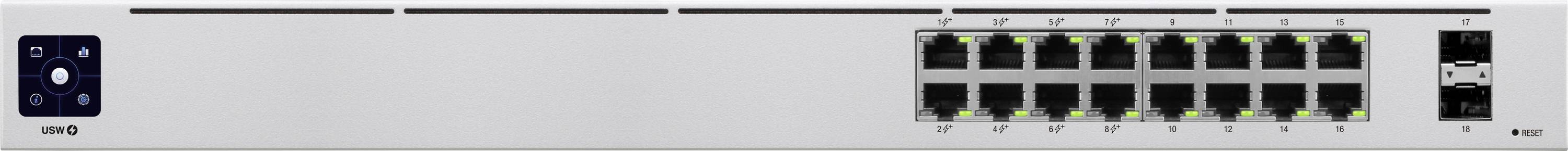 Ubiquiti Networks USW-16-POE Netzwerk Switch IEEE 802.3af (12.95 W), IEEE 802.3at (25.5 W)