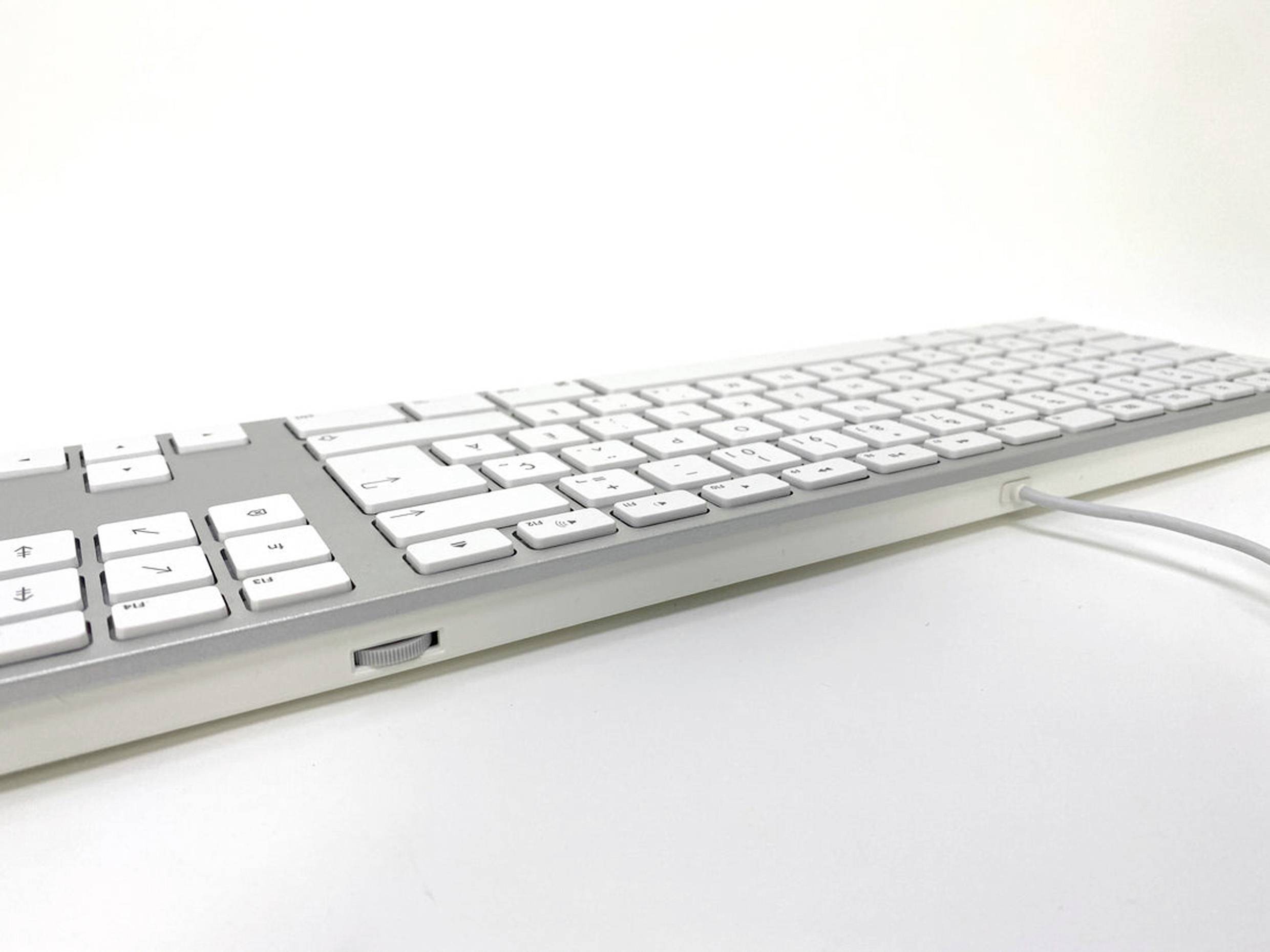Matias FK318S Wired Aluminium Keyboard for Mac USB Tastatur US-Englisch, QWERTY, Mac Silber-8