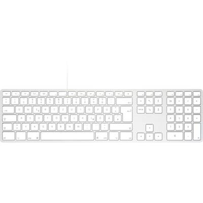 Matias FK318S-DE Wired Aluminium Keyboard for Mac USB Tastatur Deutsch, QWERTZ, Mac Silber-0