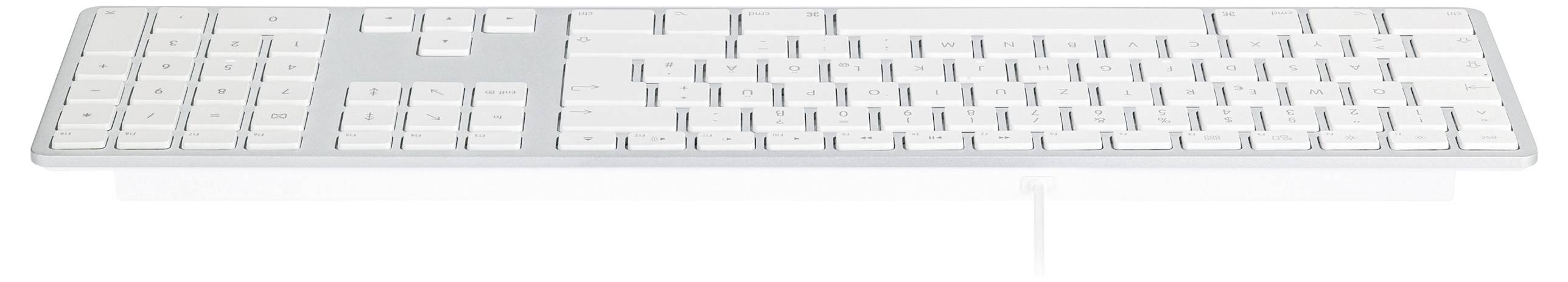 Matias FK318S-DE Wired Aluminium Keyboard for Mac USB Tastatur Deutsch, QWERTZ, Mac Silber-3