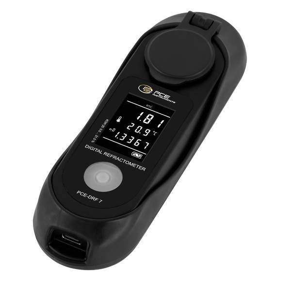 PCE Instruments Refraktometer PCE-DRF 7 Kaliumhydroxid 0...21% |Auflösung 0,1% |Brix |Temperaturkompensation automatisch