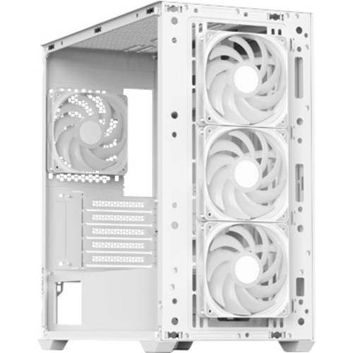 AeroCool D301A-G-WT-V2 Mini-Tower PC-Gehäuse Weiß