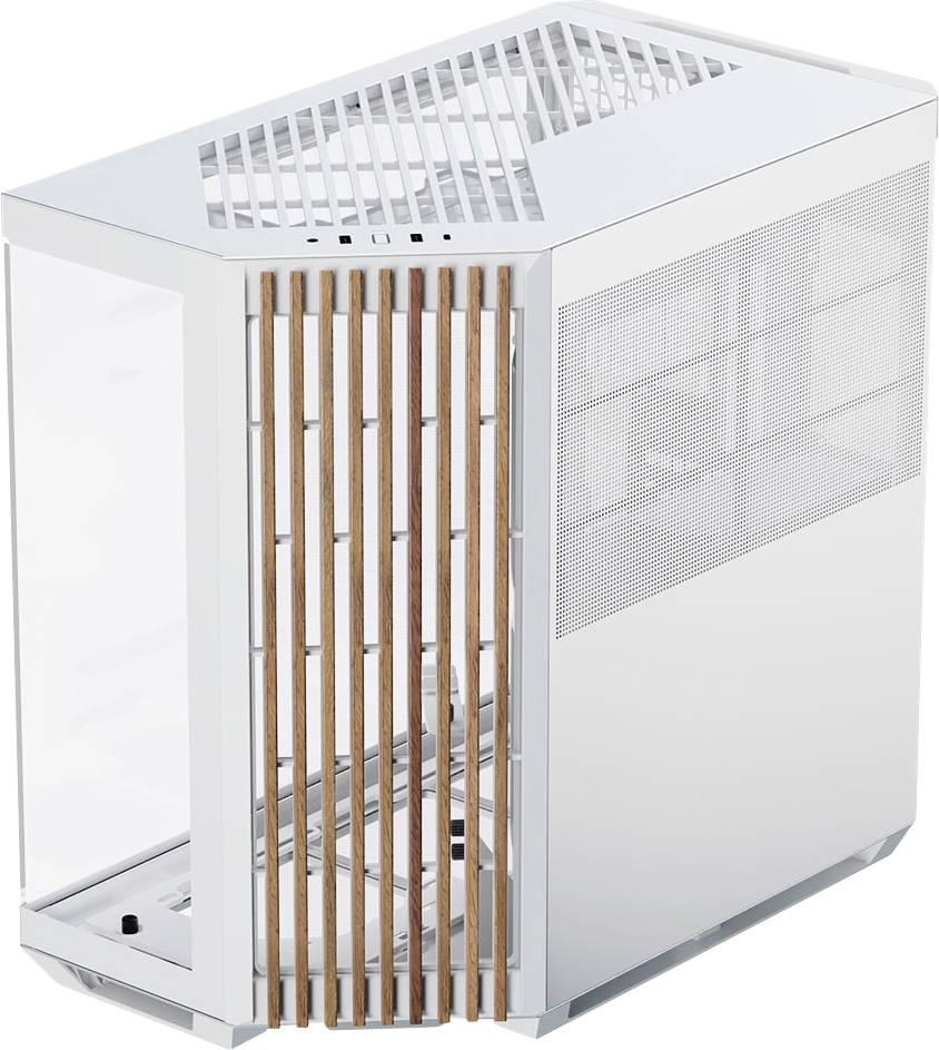 APNX APNX V1-W-WT-V1 Midi-Tower Gehäuse Weiß, Holz