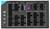 Rückseite eines PC-Netzteils mit mehreren Anschlüssen, u.a. Peripheral/SATA/Molex, MB, CPU/PCIE und 12V-Anschlüsse.