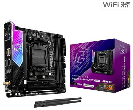 ASRock B850I Mainboard Sockel (PC) AMD® AM5 Formfaktor (Details) Mini-ITX Mainboard-Chipsatz AMD® B850