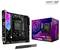 Motherboard ASRock B650I Lightning WiFi mit Verpackung, zeigt RGB-Design, USB-Ports, HDMI, DisplayPort und mitgelieferte Antennen.
