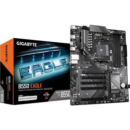 Thumbnail - Gigabyte B550 EAGLE Mainboard Sockel (PC) AMD® AM4 Formfaktor (Details) ATX Mainboard-Chipsatz AMD® B550