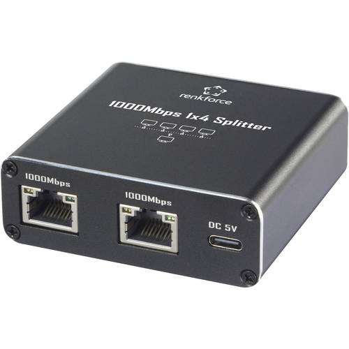 Renkforce RF-GES-400 Netzwerk Switch RJ45 4 Port USB-Stromversorgung