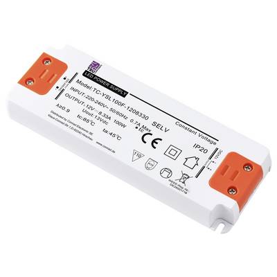 LED-Netzteil, Modell 'YSL100F-1208330', Eingang: 220-240V, 50/60Hz, Ausgang: 12V, 8.33A, 100W, Schutzart IP20, für Innenbereich.