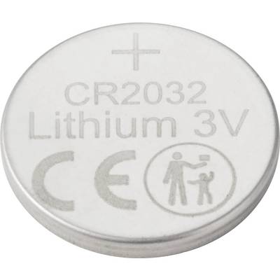 VOLTCRAFT Knopfzelle CR 2032 3 V 100 St. 220 mAh Lithium