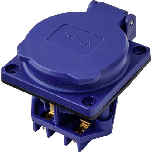 Sygonix SY-6746376 Schutzkontakt-Steckdose IP44 Blau