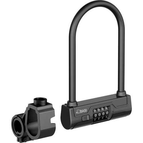 Thumbnail - Basi ZR 317 Bügelschloss Schwarz Zahlenschloss