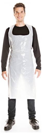 Franz Mensch FM1009 PE-schort wit 35 my, 50 st Wit afbeelding