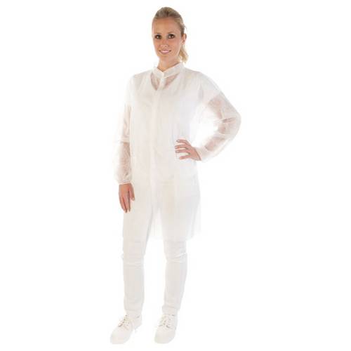 Franz Mensch FM1046 Einwegkittel Besucherkittel weiß Kleider-Größe: XXL Weiß