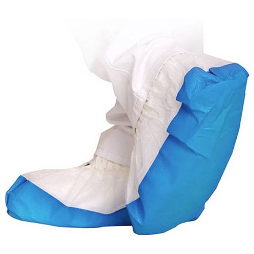 Franz Mensch FM1048 Überschuhe antirutsch weiß-blau, 50er Weiß, Blau