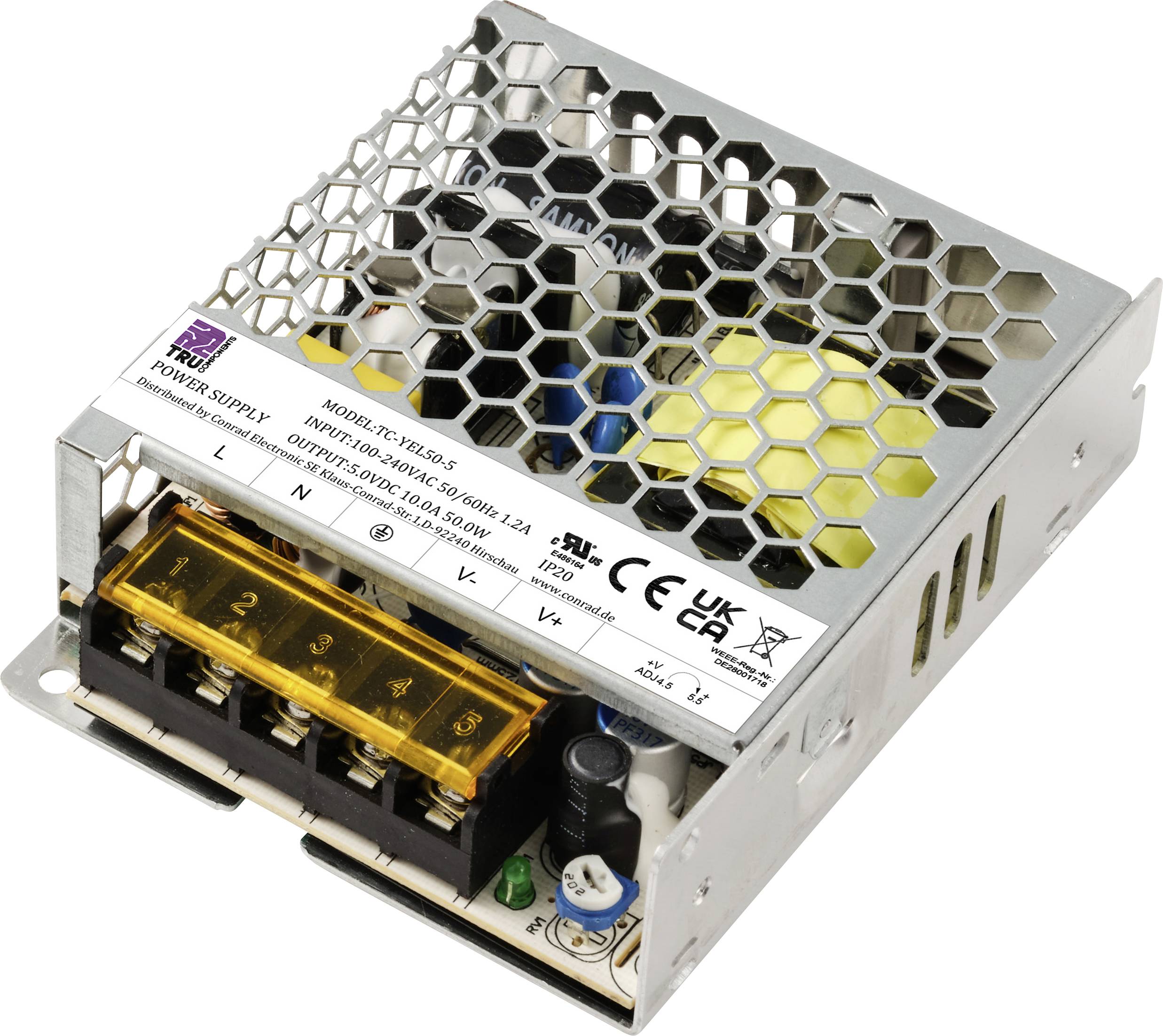 TRU COMPONENTS TC-13493656 Netzteil / Stromversorgung 5 V/DC 10 A 50 W