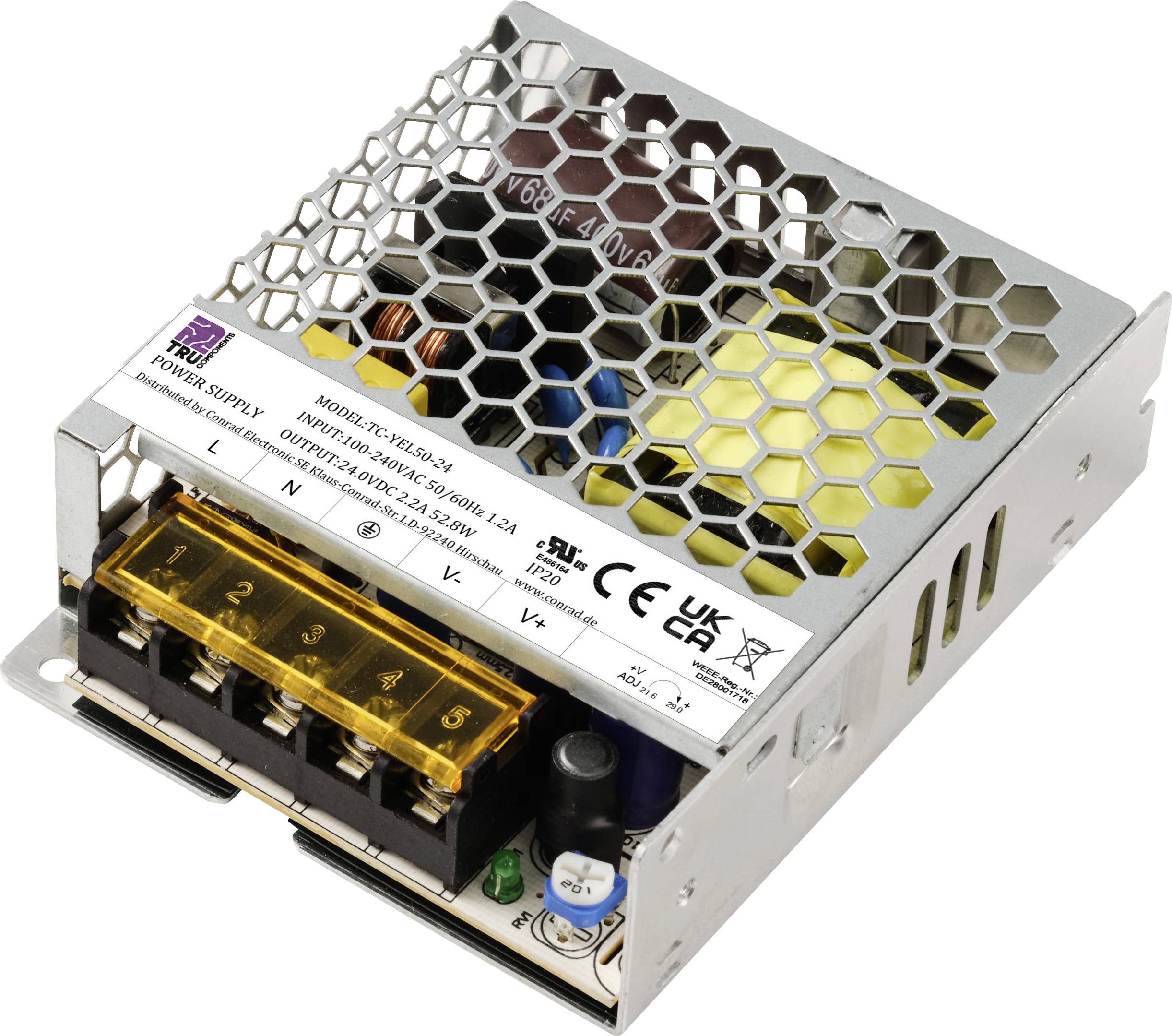 TRU COMPONENTS TC-13493664 Netzteil / Stromversorgung 24 V/DC 2.2 A 52.8 W