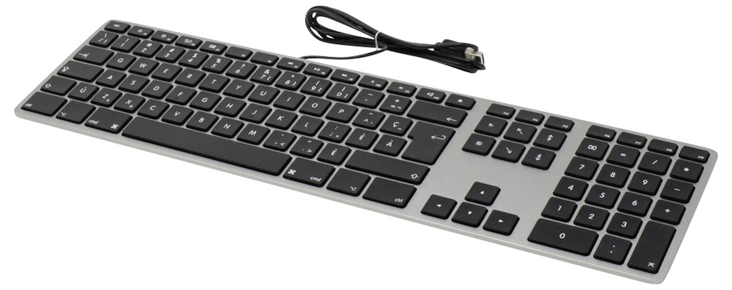 Matias FK318B Wired Aluminium Keyboard for Mac USB Tastatur US-Englisch, QWERTY, Mac Space Grau-6