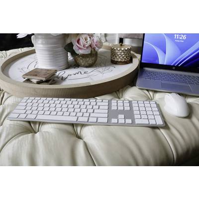 Matias FK416DCS-DE Wireless USB-C® Keyboard for Mac Kabellos Tastatur Deutsch, QWERTZ, Mac Silber-9