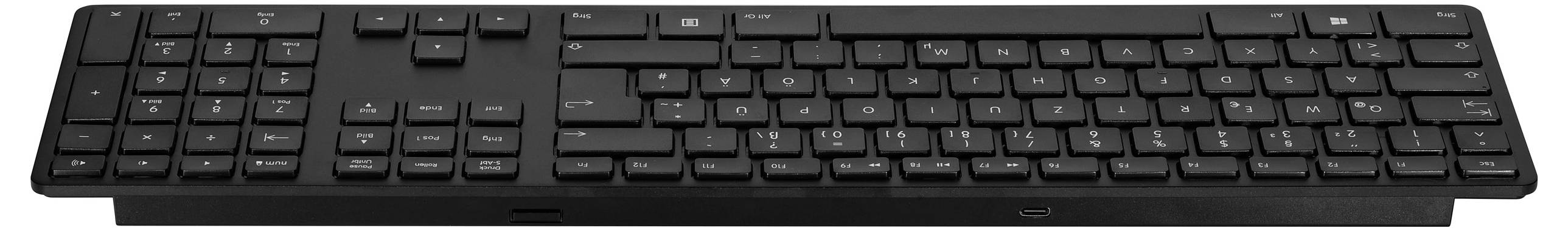 Matias FK416PCDCBB-DE Wireless USB-C® Keyboard Kabellos Tastatur Deutsch, QWERTZ Schwarz-3