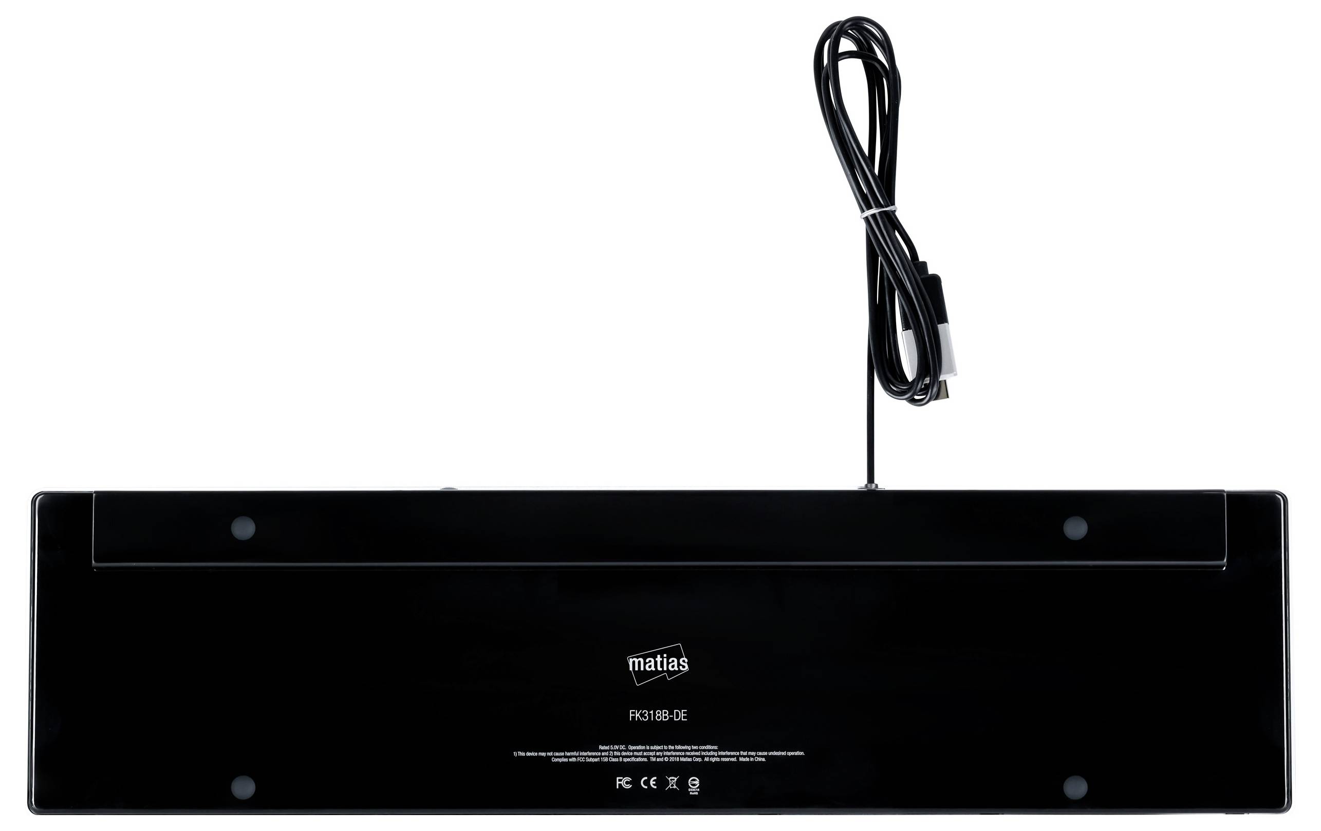 Matias FK318B-DE Wired Aluminium Keyboard for Mac USB Tastatur Deutsch, QWERTZ, Mac Spacegrau-4